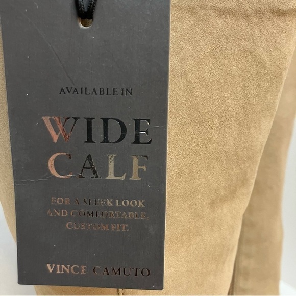 Vince Comuto wide calf tan genuine upper leather boot size 8 - Picture 8 of 9